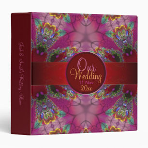 Classeur d'album de mariage de dentelle douce et f