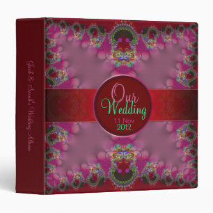 Classeur d'album de mariage en dentelle fractale
