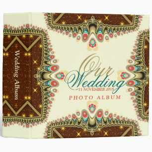 Classeur d'album de mariage Exotic Bohemian Sparkl