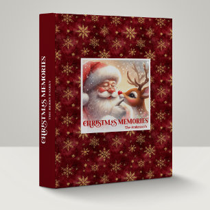 Classeur d'album de Noël festif classique Santa Ru