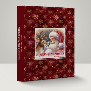 Classeur d'album de souvenirs de Noël classique Sa