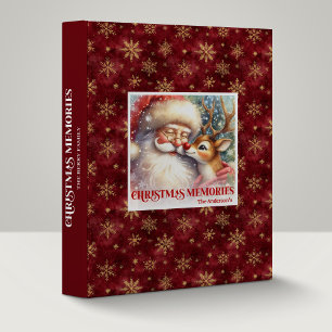 Classeur d'album de vacances de Noël joyeux Santa