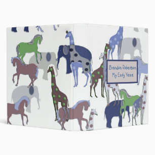 Classeur d'album des animaux des enfants