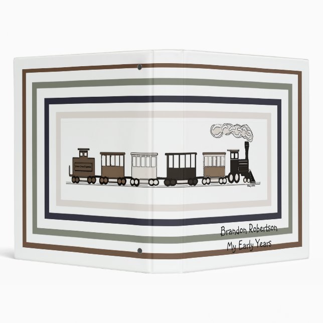 Classeur d'album du train des enfants (Arrière-plan)