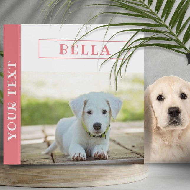 Classeur d'album photo de chien de compagnie à coe (Créateur téléchargé)