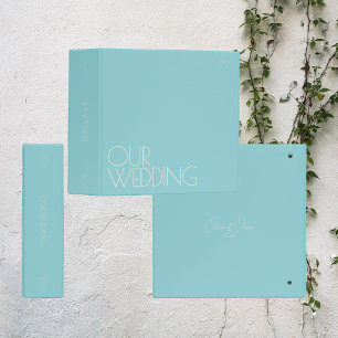 Classeur d'album photo   Notre Mariage   Bleu Past