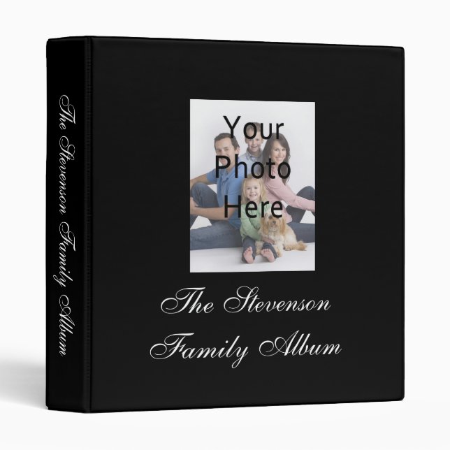 Classeur d'album photo personnalisé (Devant/Côté)