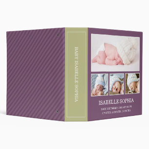 CLASSEUR D'ALBUM PHOTO PLUM & KIWI BABY 2"