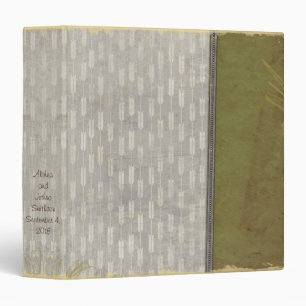Classeur d'album photo Scrapbook Vert Gris Argenté