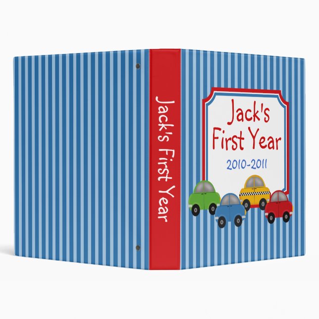 Classeur d'album photos de bébé de voitures de (Arrière-plan)