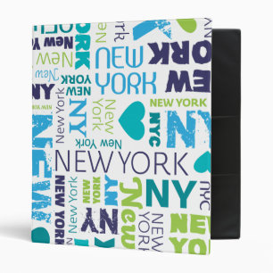 Classeur d'album photos de typographie de New York