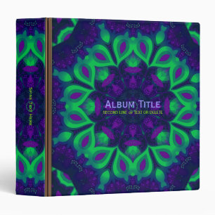 Classeur d'album violet vert délice