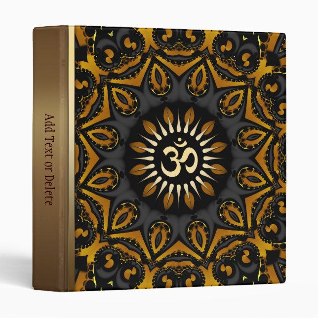 Classeur d'aluminium Solaire d'or (Devant/Côté)