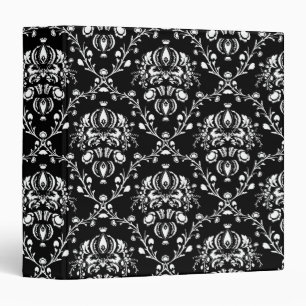 Classeur Damas noir et blanc