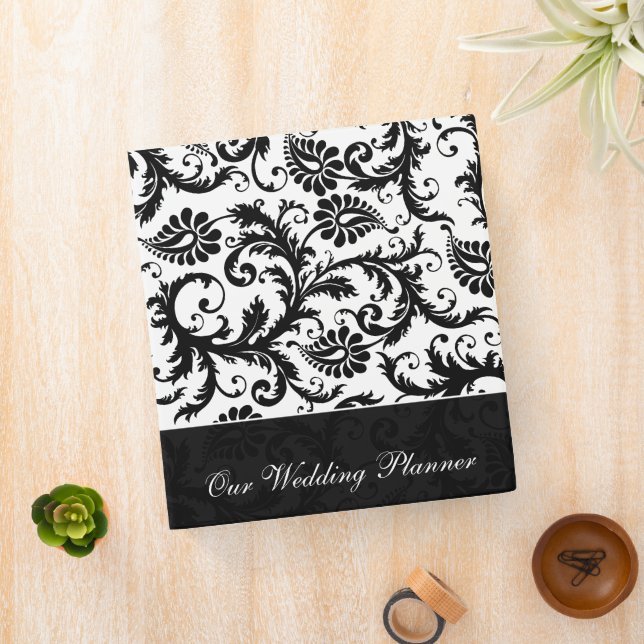 Classeur Damas noir et blanc (In Situ)