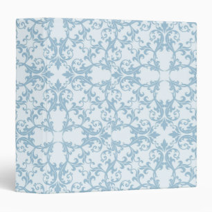Classeur Damassé bleu-clair