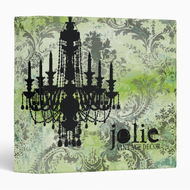 Classeur Damassé de gris de chaux de lustre de la (Devant/Côté)