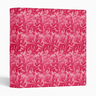Classeur Damassé Jacobean de fleur, fuchsia et rose-clair