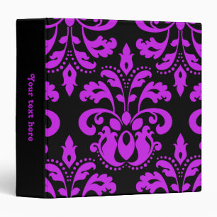 Classeur Damassé noire et pourpre de cru de victorian