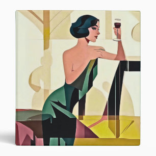 Classeur Dame déco dans l'art moderne vert