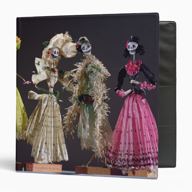 Classeur Dames du jour des morts, d'Oaxaca (Devant/Intérieur)