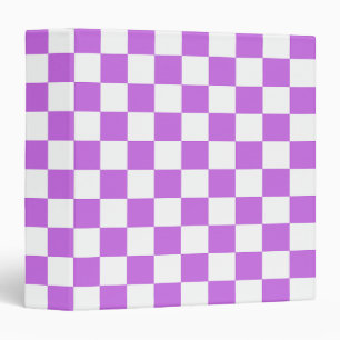 Classeur Damier magenta visuel classique 