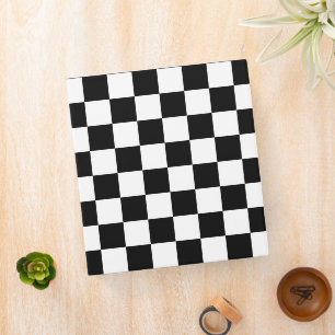Classeur Damier noir et blanc
