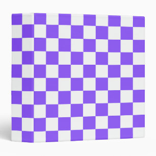 Classeur Damier violet classique 