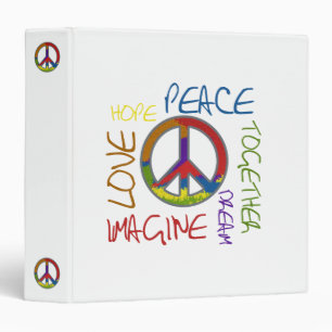 Classeur d'amour d'espoir de paix