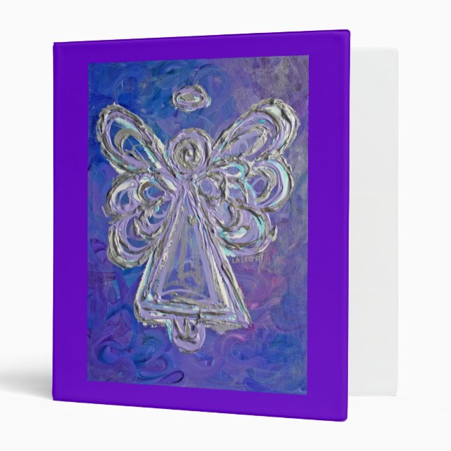 Classeur d'angle violet (Devant/intérieur)