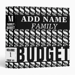 Classeur d'anneau personnalisé du budget de famill