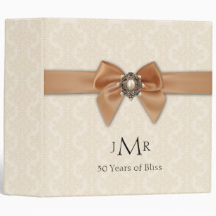 Classeur d'anniversaire de mariage de perle de