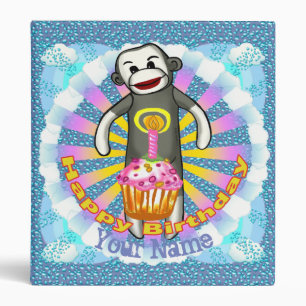 Classeur d'anniversaire de Sock Monkey