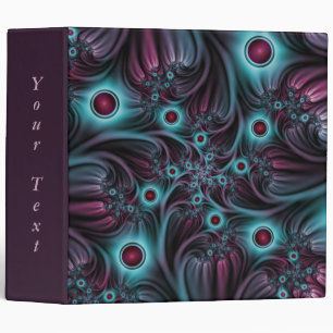Classeur Dans le fond bleu rose Abstrait Fractal Art Texte