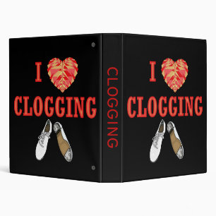 Classeur Danse obstruante de Clogger de coeur d'amour d'I