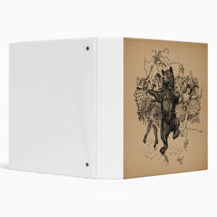 Classeur Danse Ours Cirque Vintage Art