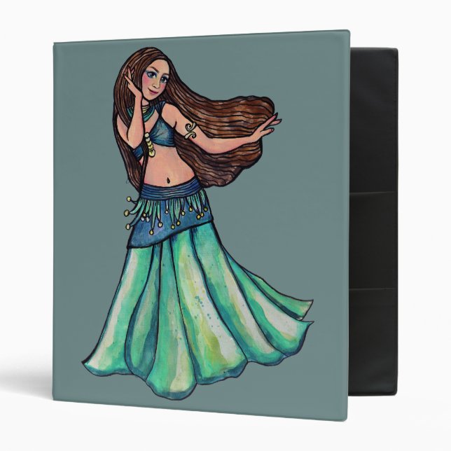 Classeur Danseuse du ventre (Devant/intérieur)