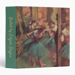 Classeur Danseuses, rose et vert par Edgar Degas