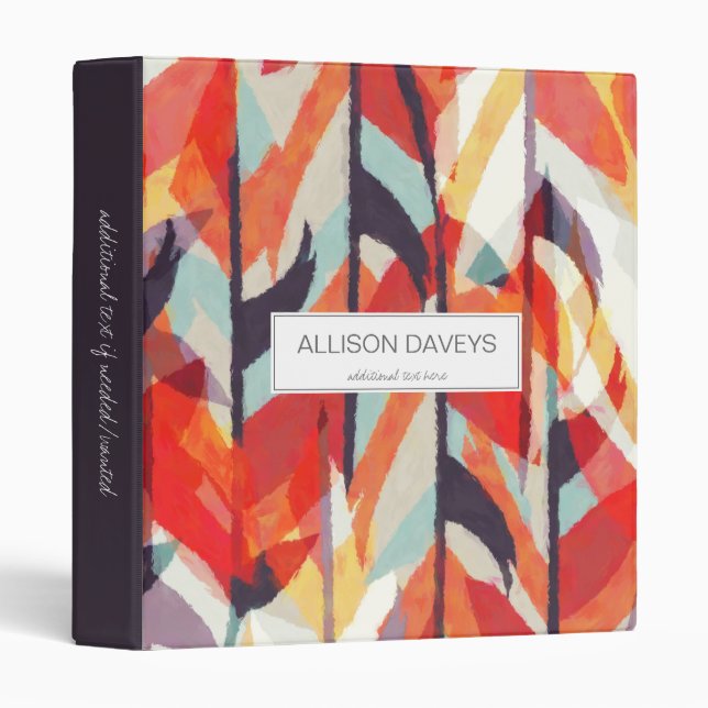 Classeur d'aquarelle Abstrait (Devant/Côté)