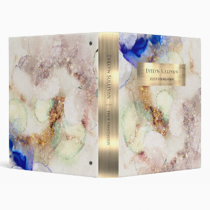 Classeur d'aquarelle et d'huile d'or parties scint