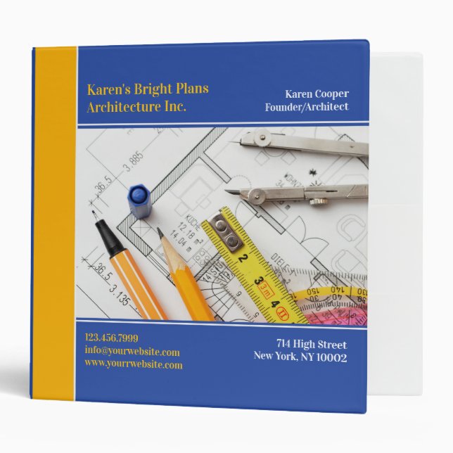 Classeur d'architecture (Devant/intérieur)