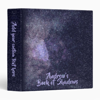 Classeur Dark Purple Starry Night Sky Space Livre d'ombres