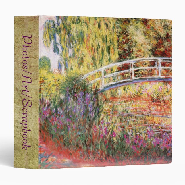 Classeur d'art de Monet (Devant/Côté)
