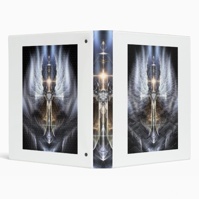 Classeur d'art fractal Heavenel Wing Cross (Arrière-plan)