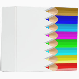Classeur d'Avery de crayon de couleur
