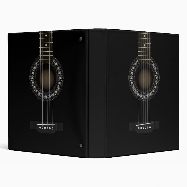 Classeur d'Avery de guitare acoustique (Arrière-plan)