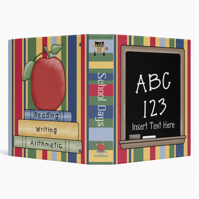 Classeur d'Avery de jours d'école (Arrière-plan)