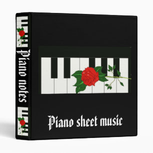 Classeur d'Avery de musique de feuille de piano