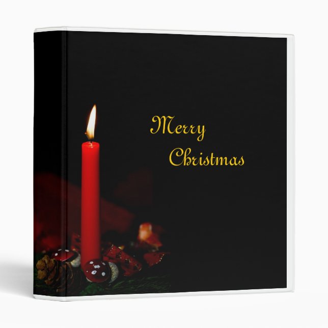 Classeur d'Avery de Noël (Devant/Côté)