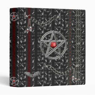 Classeur d'Avery de pentagramme de Halloween